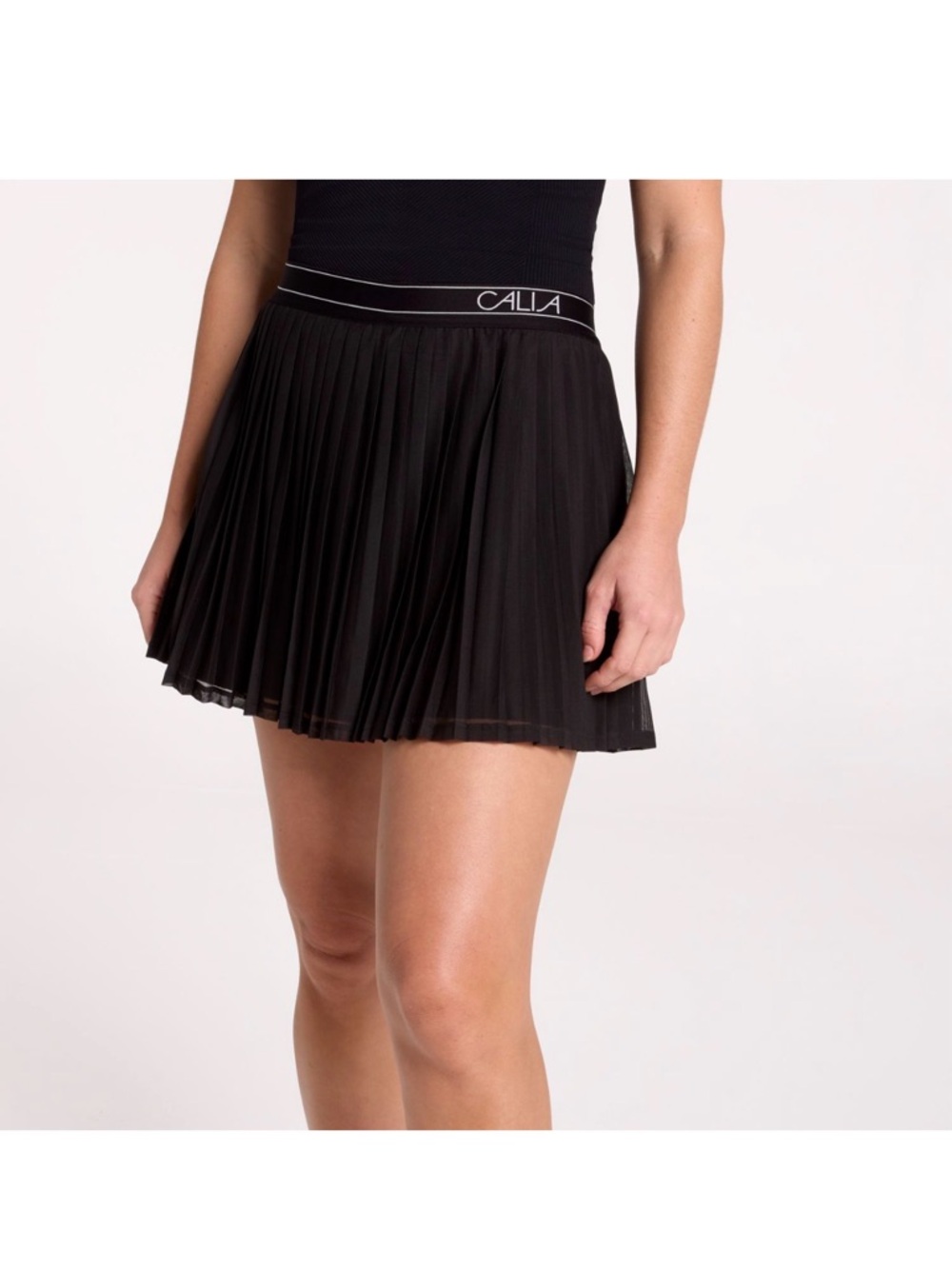 Calia Black Pleated Tennis Skort with pockets- Medium/Large